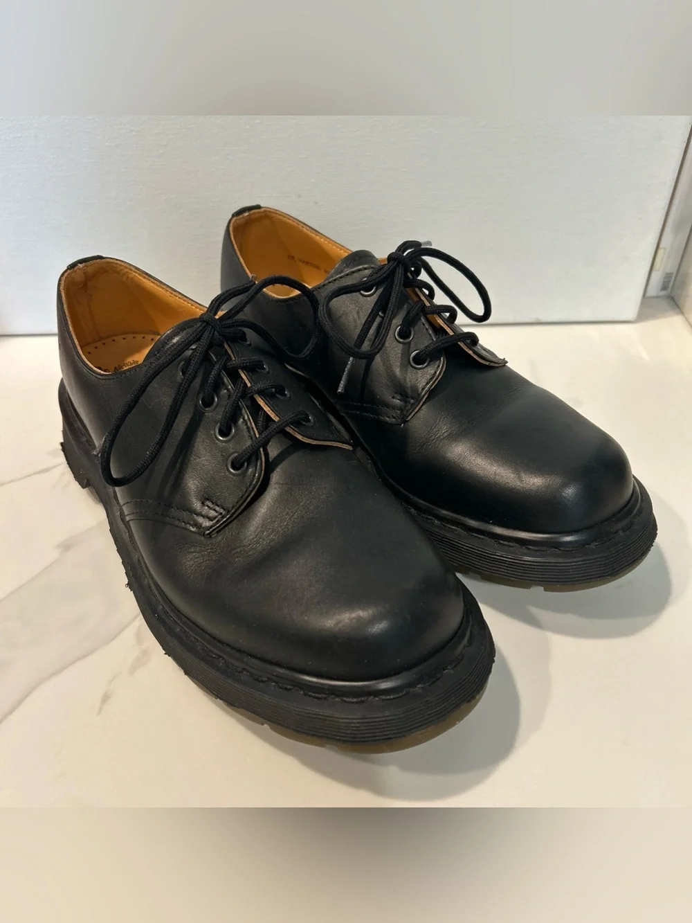 Dr. Martens Classic Black Leather Men’s Oxford Lace-Up Shoes Size 8 Men’s